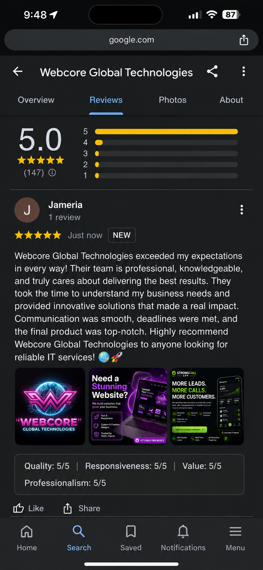 Client Testimonial